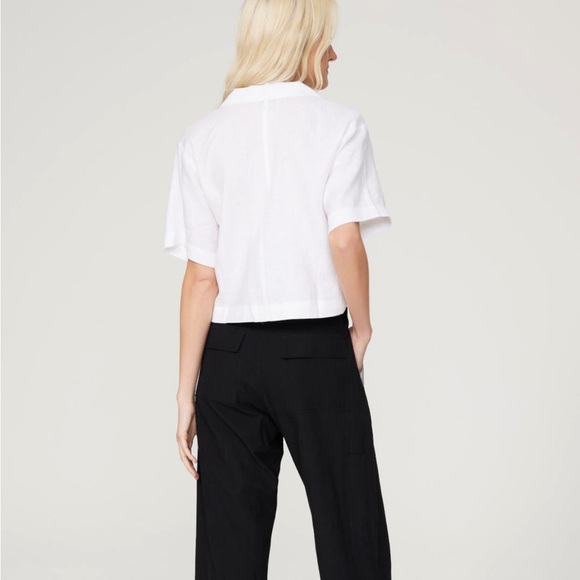 Madewell White Cropped Resort Shirt - Picture 4 of 8